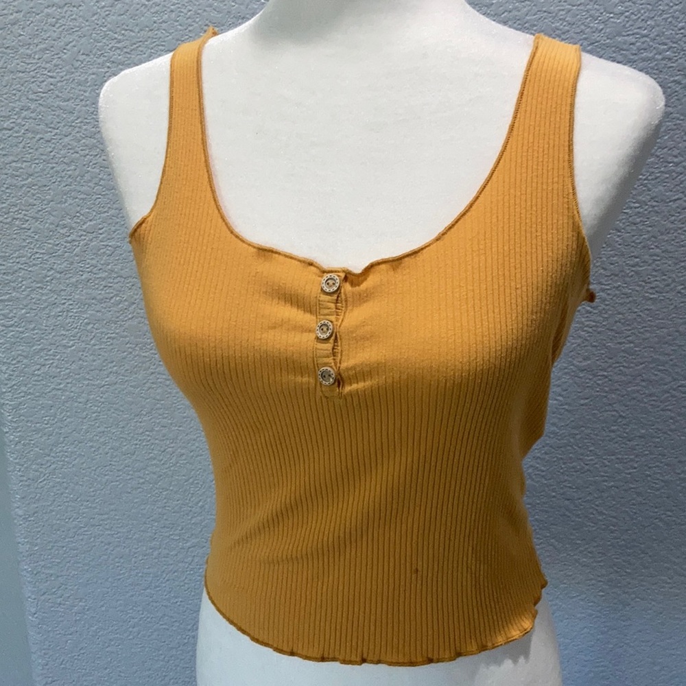 Active USA tank top small color mustard yellow